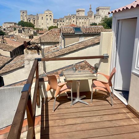 Le Toit D'Avignon - Intra-Muros - Terrasse Vue Palais Des Papes - Ideal Festival - Climatisation - Wifi Exterior foto